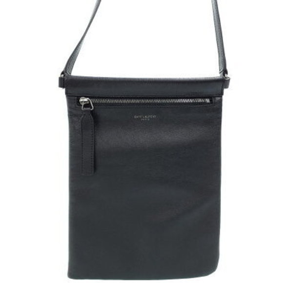 SAINT LAURENT PARIS Flat Pouch Cid Crossbody Bag Shoulder Bag - Picture 1 of 8